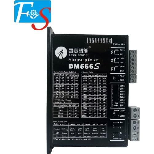 Leadshine 2Phase Stepper Motor Driver DM556S DC24V-50V For 86/57(NEMA34/23) Stepper Motor1.0-5.6A For 3D Printer CNC Machine