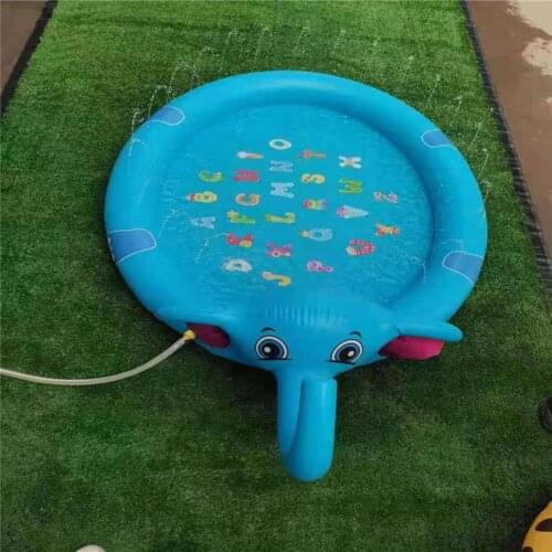 Summer Lawn Inflatable Water Spray Mats Game Play Pad Elephant Sprinkle Mat Kids Play Water Splash Mat Lawn Water Sprinkles Toy