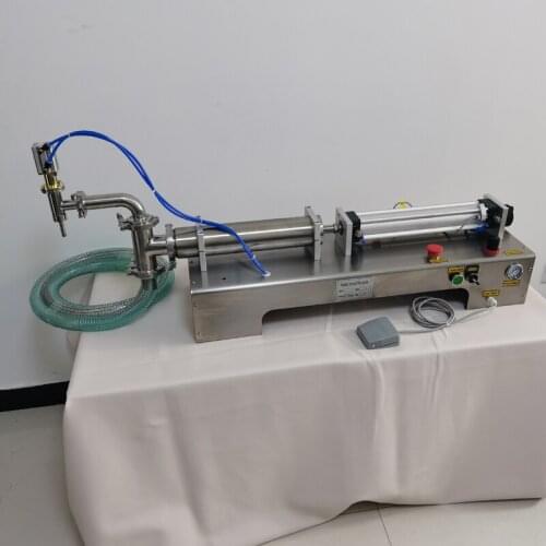 5-5000ml Liquid Filling Machine Single Nozzle Stainless Steel Pedal Type Pneumatic Quantitative Filling Machine