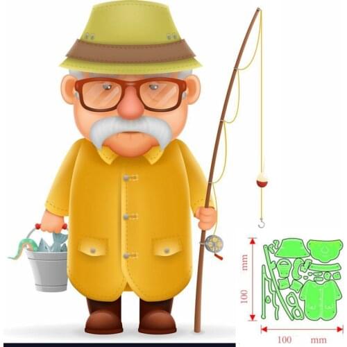 Metal Cutting Dies Old grandfather DIY Scrapbooking Paper Cards Decorative Craft Embossing