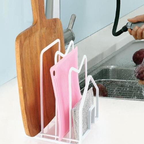 Multipurpose Cutting Board Draining Multi Layer Storage Rack Book Shelf Iron Pot Lid Holder Kitchen Tool Storage Holders Supply