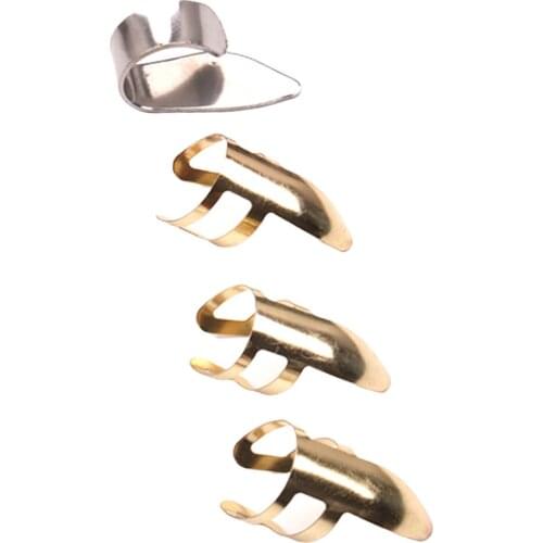 Stainless Steel Finger Picks & Thumb Pick Packs For Guitar Ukulele Accessory