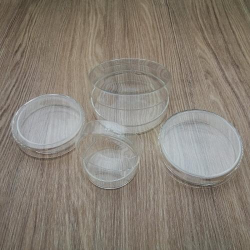 Bottom DIA 60mm to 200mm Borosilicate Glass Petri Dishes Cell Sterile Culture Dish Laboratory Glassware