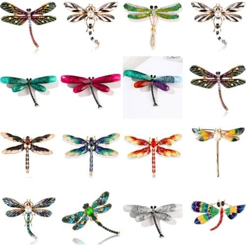 Броши стрекоза на одежду QrhYK China At AliExpress