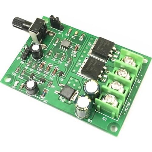 DC motor governor DC5-18V high power PWM permanent magnet small motor stepless speed control board 15A