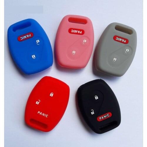 Silicon Keyless Entry Remote Car Key Fob 2+Panic Button for Honda Accord Jazz FRV Odyssey INSIGHT Fit CR-V