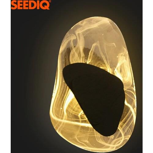 Glass Wall Light Fixture indoor Decor Wall Sconces Lighting For Bedroom Living Room Creative Nordic 7W Led Wall Lamp