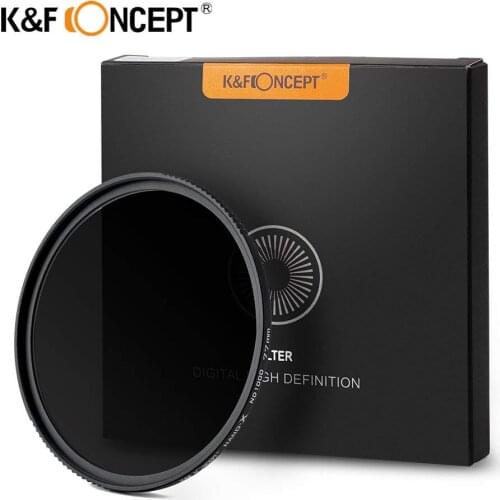 K&F Concept MRC ND1000 Slim Multi-Neutral Density Filter 52mm 58mm 62mm 67mm 72mm 77mm For Sony Canon Nikon Camera Lens Filter