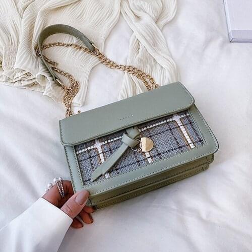 PU Leather Purses and Handbags for Women 2021 Designer Luxury Fashion Girls Female Shopper Stripe Belt Decoration Crossbody Bags