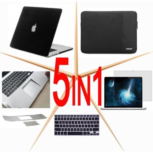 For Macbook Pro 13 15 Air 11 13 Retina 12 Touch Bar 13 15 inch Notebook Bag Hard case Sleeve Bag keyboard cover Screen protector