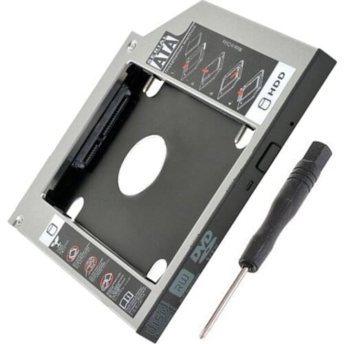 12.7mm SATA 2nd SSD HDD Caddy for Dell Latitude E5400 E5410 E5420 E5430 E5500 E5510 E5520 Hard Disk Drive Caddy