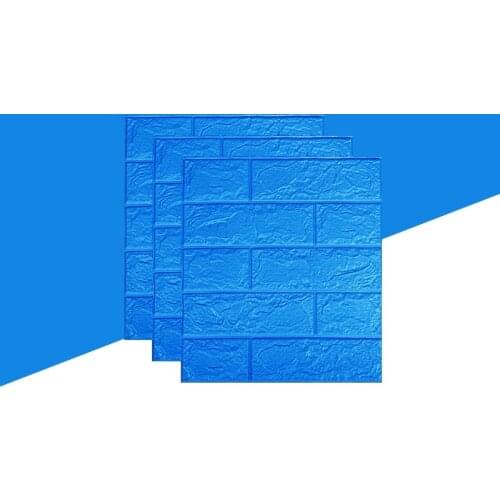 4PCS 35*38.5cm 3D Mini Brick Wallpaper Stickers Self-adhesive Waterproof Wall Paper For Bedroom Tv Background Home Decoration