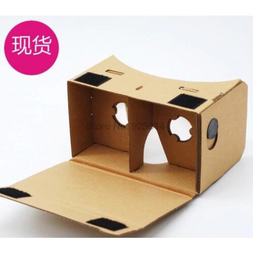 500pcs/lot DIY Cardboard VR 3D VR Glasses Virtual Reality paper box for mobilephone