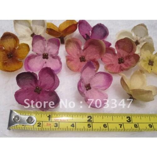 600X (3cm) mini silk flower head ,DIY HAIR ACCESSORY,6 COLORS FOR SELECTION