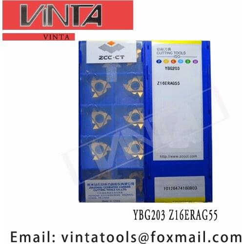 Free shipping high quality 10pcs/lots YBG203 Z16ERAG55 cnc carbide threading inserts
