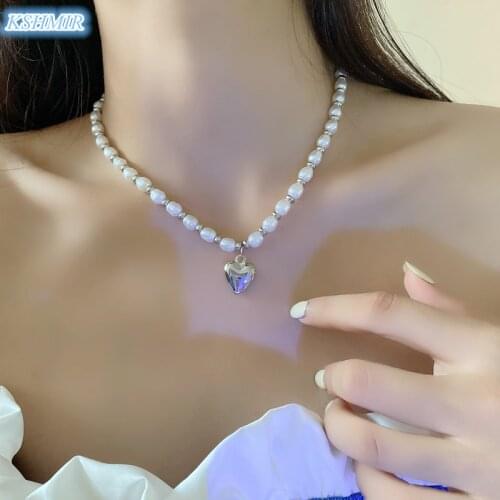 European and American girl love necklace temperament contracted pearl clavicle chain delicate only beautiful choker chain