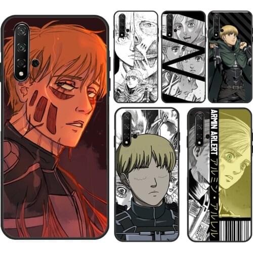 Armin Arlert Attack on Titan For Huawei Nova 2 3 i 2Z 5T Y7A Y6P Y5P 2020 Y3 II Y5 2017 Y9 Y7 2019 Y6 Prime 2018 Case