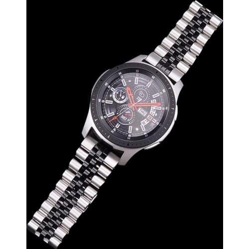 For Huawei Watch GT 2e Strap 22mm Stainless Steel Business Bracelet for Sansung Galaxy Watch 46mm/Gear S3 Classic Forntier Band