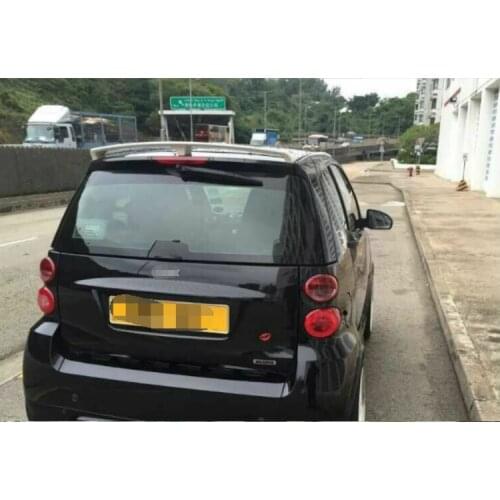 For Mercedes-Benz Smart fortwo 453 ABS Material Unpainted Primer Color Car Rear Wing Roof Spoiler