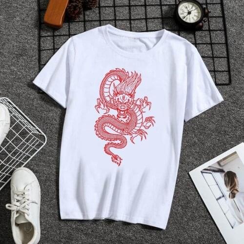 Womens T-shirt latest dragon Totum O-neck T-shirt print t shirt casual short-sleeved street T-shirt Harajuku top