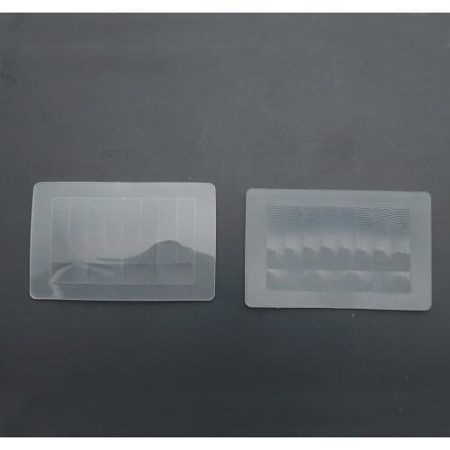 25.5x12.5mm Schistose Type HD PE Human Body Infrared Sensor Fresnel Lens PIR Lens 11m Sensing Distance Focal Length 11mm