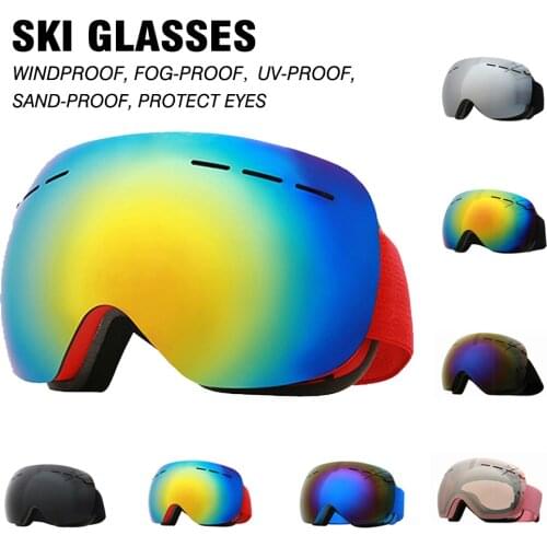 Ski Goggles NEW Double Layers UV400 Anti-fog Outdoor Master Skiing Glasses for Men Women Snow Snowboard Interchangeable Lens