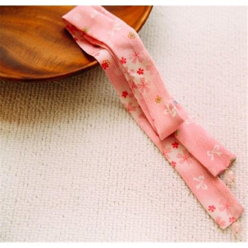 Handmade Japanese Style Cute Sakura Hair Band Girls Daily Hair Rope for Hanfu Cosplay Prop Hair Decor for Women Girl Gift 1pcs
