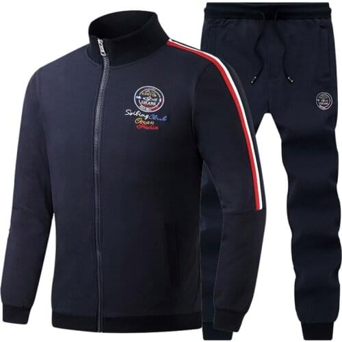 Kenty Shark Brand Tracksuits Men Hoodies+Sweatpants Tracksuit Husband Sportswear Plus Size 4XL 2 PCS Sets Zipper Jacket