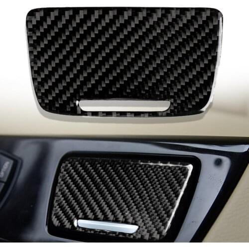Carbon fiber ashtray trim patch Interior modifications for BMWs new 5 Series F10 (2011-2017) Automotive Interior Stickers