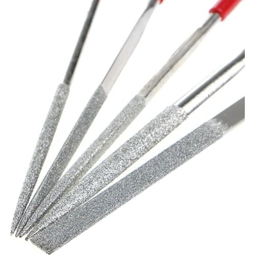 New 5Pcs Needle Files Kit Carving Jewelry Diamond Glass Stone Wood Craft Tool