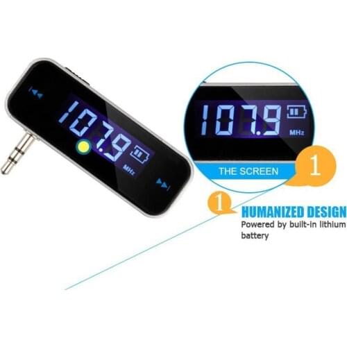 New Mini Wireless Transmitter 3.5mm In-car Music Audio FM Transmitter For IPod Mobile For IPhone Electronic Car MP3 Player
