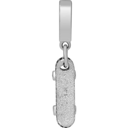 Be Free Skateboard Dangle Charm Fashion Female Jewelry Fits European Bracelets 925 Sterling Silver Jewelry For Jewelry Making