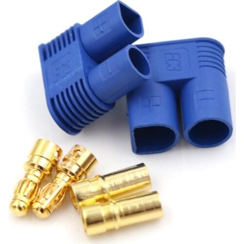 1set EC3 Bullet Connectors Plugs Adapters Male / Female Losi Style 3mm Brand New