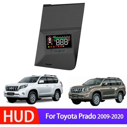 Smart Saft OBD2 Heads up Car Display For Toyota Prado 2009-2017 2018 2019 2020 OBD Car HUD Head Up Display Digital Speedometer