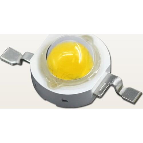 10pcs lot Real Full Watt 1WHigh Power LED lamp Bulb Diodes SMD 110-120LM LEDs Chip white light For 3W - 18W Spot light Downlight