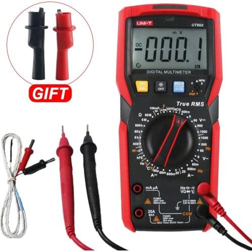 UNI-T UT89X UT89XD Professional Digital Multimeter True RMS NCV 20A Current AC DC Voltmeter Capacitance Resistance Tester