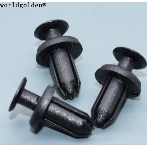 Worldgolden 100pcs auto clips Push-Type Retainer Front Mud Guard Retaining Clip for Toyota#90467-05170
