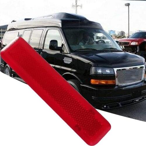 Door Panel Reflector Driver Rear for Chevy for GMC Trucks for SUVs 03-07 Left Trim RED High Performance