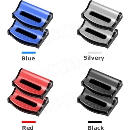 2PCS Colorful Universal Car Seat Belts Clips Safety Adjustable Auto Stopper Buckle Plastic Clip Interior Accessories