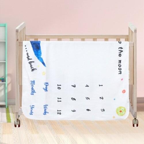 1 Set Baby Monthly Record Growth Milestone Blanket Newborn Photography Props Accessories Creative Background Cloth D7WF