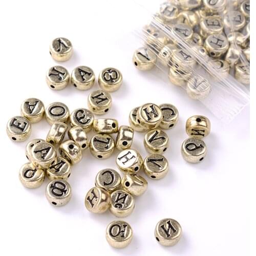 100pcs Russian Alphabet Letter Acrylic Beads Solid for Making DIY Bracelets Necklace Home Decoration christmas decorations