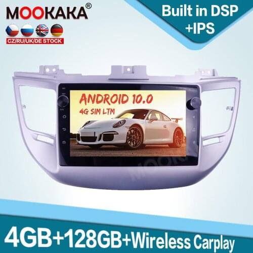 128GB Carplay Android 10 Car Multimedia Player for Hyundai Tucson 2014-2018 Auto Radio GPS Navigation Audio Stereo Head Unit DSP