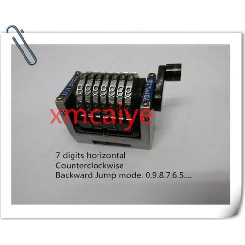 4 pieces GTO 7 digits horizontal numbering machine backward jump moth