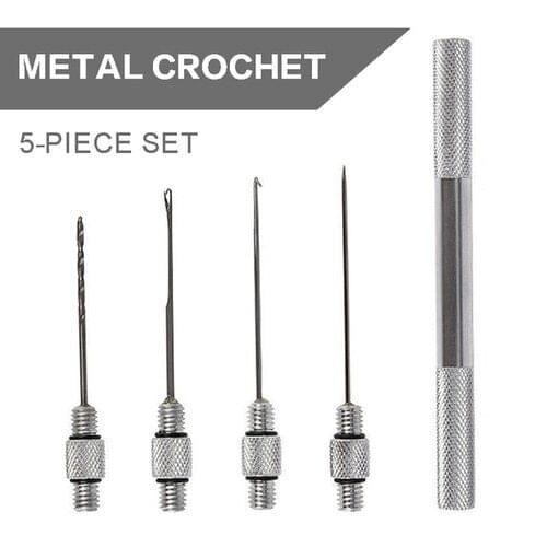 5pcs/set Stainless Steel Baiting Needle Tool Set Carp Fishing Boilie Drill Hooks