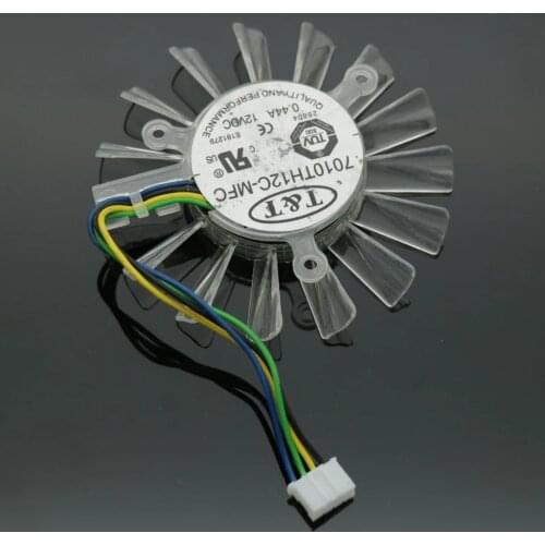 7010TH12C-MFC 12V 0.44A 66mm 39*39*39mm 12V 0.44A 4Wire 4Pin Graphics Card VGA Cooler Fan