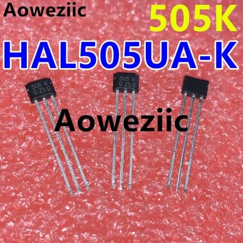 Aoweziic 1Pcs/Lot HAL505UA-K Silk Screen Printing Typing 505K Hall Effect Magnetic Sensor Transmitter New Imported Original