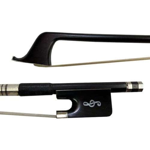 Free shipping 3pcs Strong inlay music Note frog black Carbon fiber CELLO bow 4/4 white bow hair