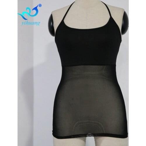 Free Shipping Belly Dancing Costume Top Girls Belly Dance Training Blouse Yoga Tops Halter Mesh Elastic Fabric