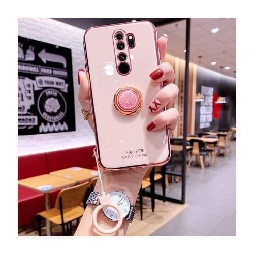 For Xiaomi Redmi Note 8 Pro Case Soft Silicone Slim With Stand Ring protective Back Cover Case For Xiaomi Redmi Note 7 5 Pro