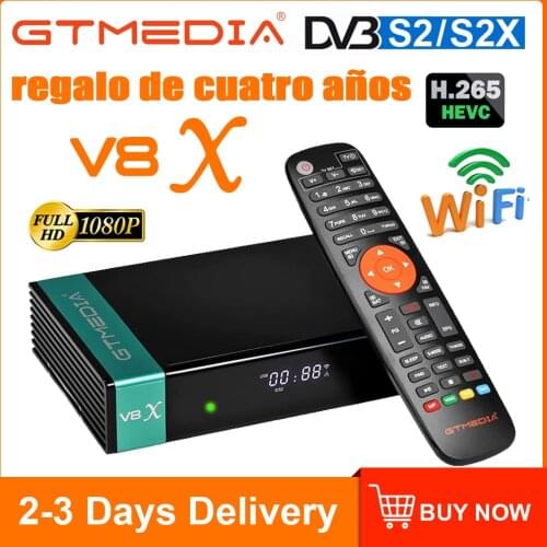 Newest GTMedia V8X DVB-S2 Satellite Receiver Gtmedia V9 Prime support CA card slot H.265 Built-in Wifi Upgrade gtmedia V8 nova